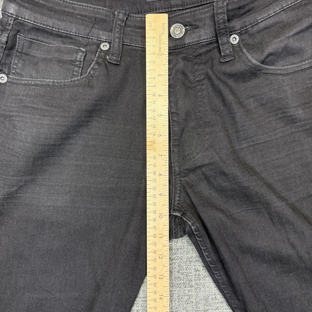 Buckle BKE Jake Straight Jeans Mens 33x34 Black Denim Stretch Rock Grunge - Picture 9 of 10